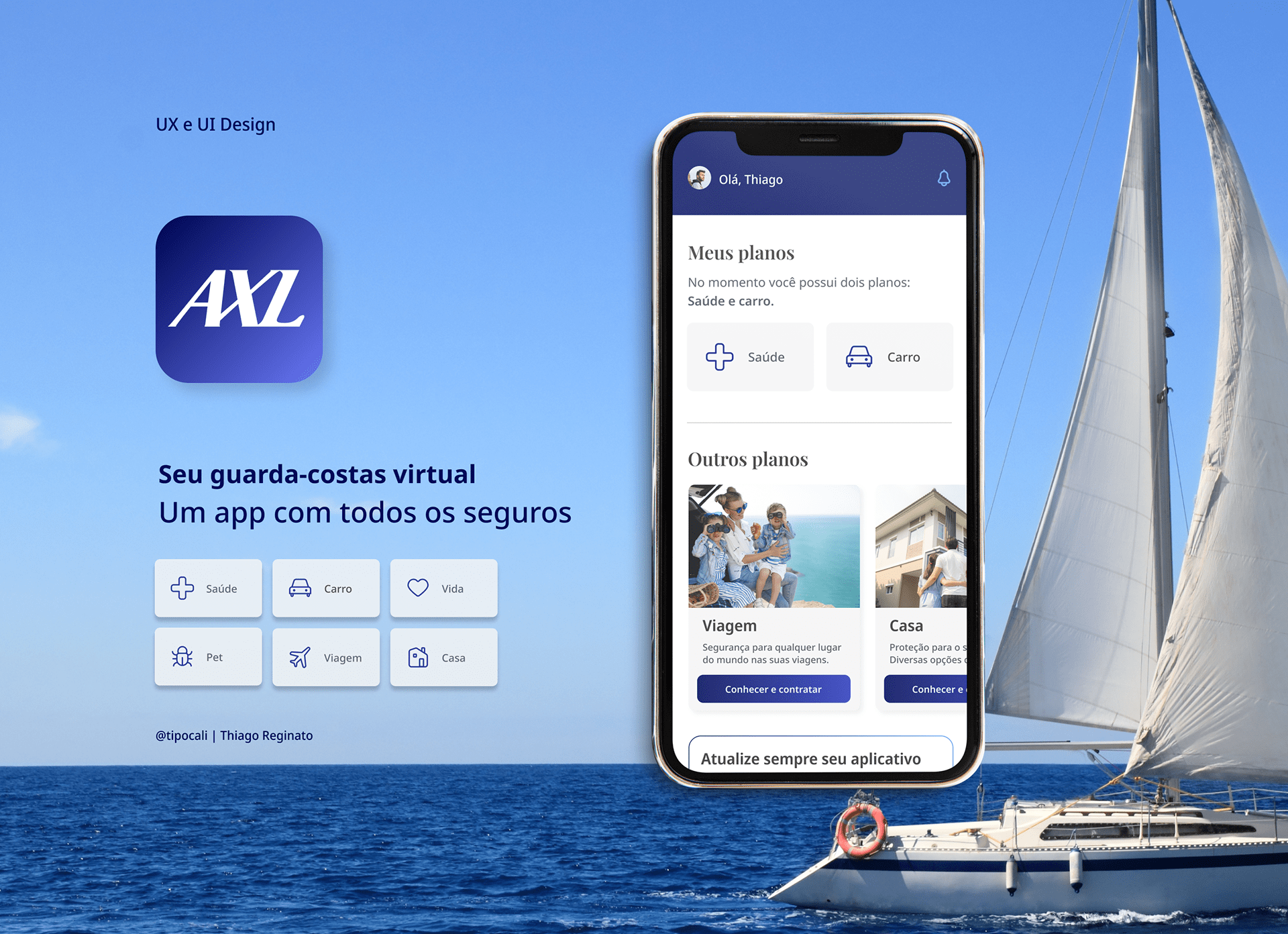 Aplicativo de seguros AXL desenvolvido em Natal RN